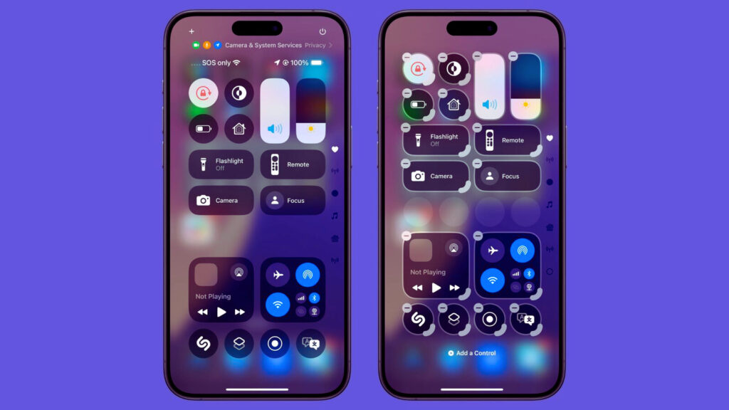 iOS 18 Control Center