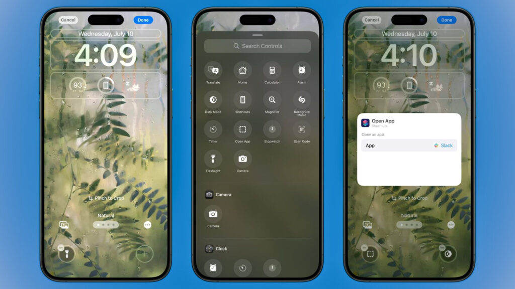 iOS Lock screen control